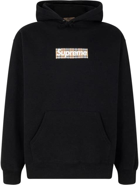 supreme burberry box sweatshirt